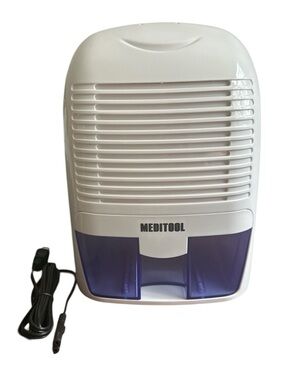 Meditool Compact Dehumidifier - White & Purple